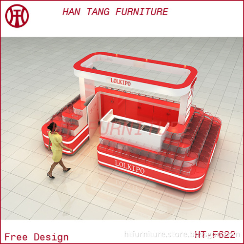 Shopping Mall Cotton Candy Kiosk Free 3D Max Design Mall Wooden Candy Kiosk